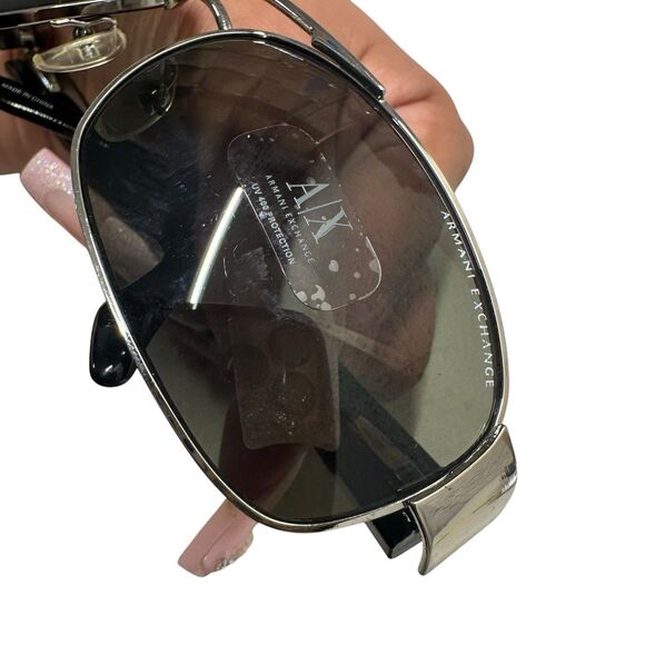 Armani Exchange A|X AX032/S Silver Rectangle Sunglasses Shades 62 120 UV 400 - Picture 11 of 11